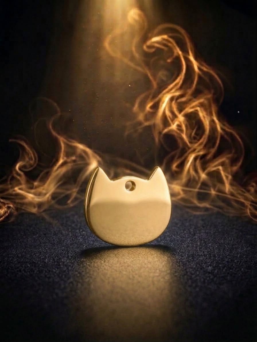 Chapa Identificativa para Gato Silueta Cabeza de Gato - Imagen 3
