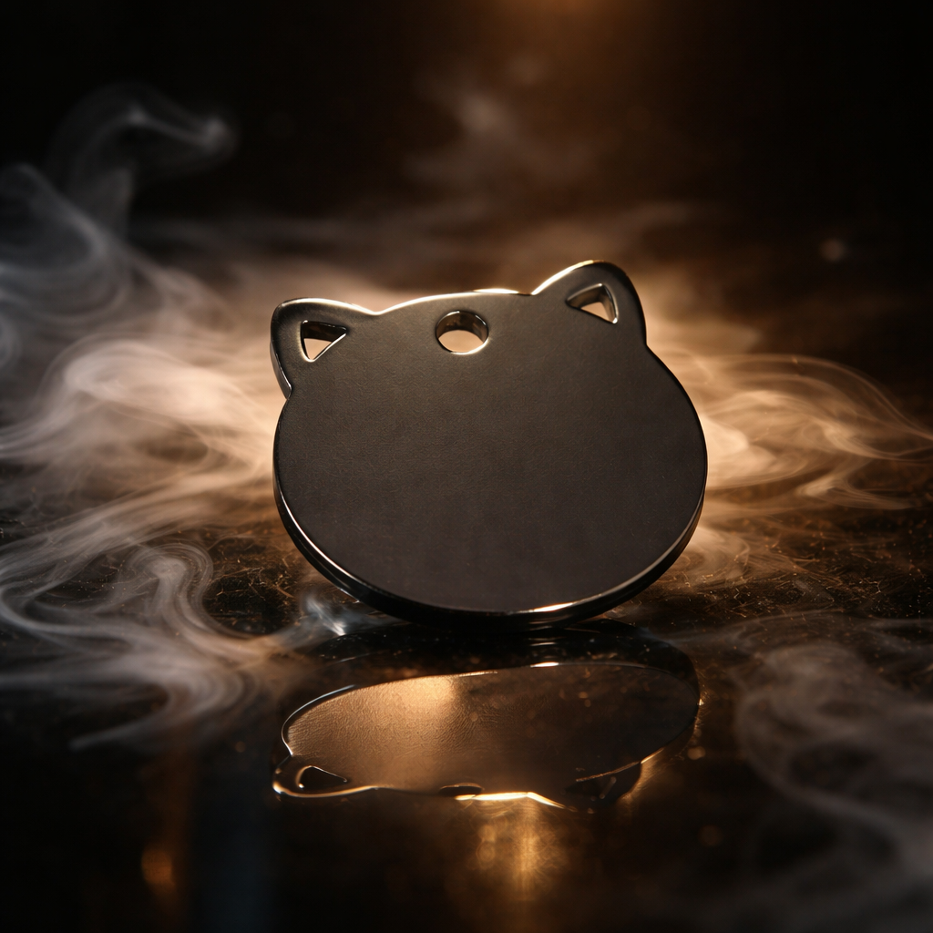 Chapa Identificativa Silueta Gato – Colgante Personalizable para Mascotas - Imagen 6